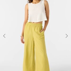 O'Neill Yellow Wide Leg Jumpsuit